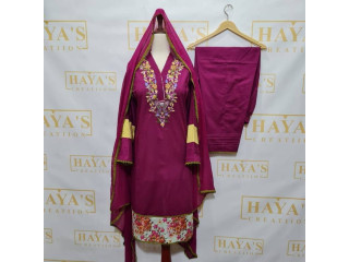 Hand Embroidery Dress Designs | Hayascreation