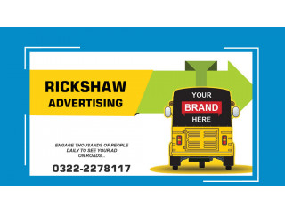 Outdoor Rickshaw Advertising | Marketing Agency in Karachi